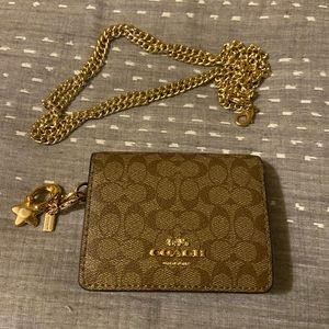 NEW Coach Wallet with Chain